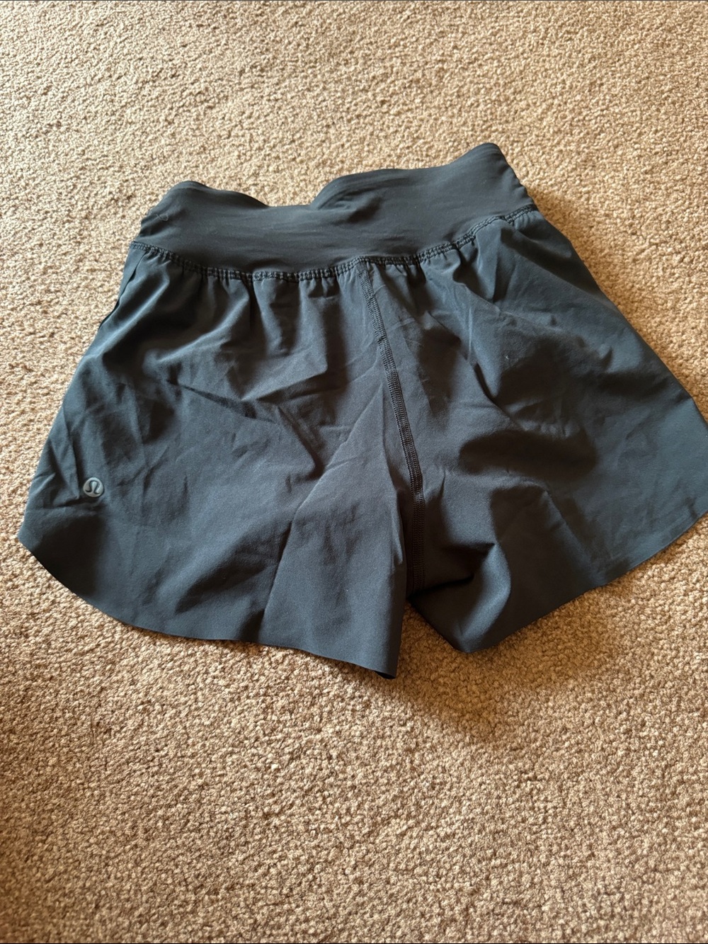 lululemon athletica Black Women's Athletic Shorts with High Waistband
